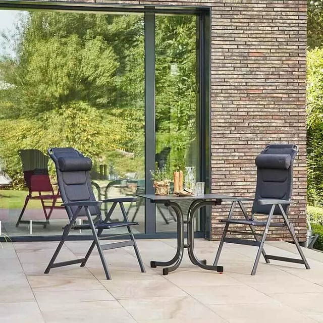 SIENA GARDEN Campingset »Premium«, Metall, 3-teilig - grau