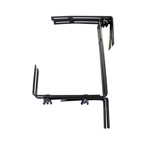 SIENA GARDEN Blumenkastenhalter, 2 Stück, 3-fach verstellbar, anthrazit - grau