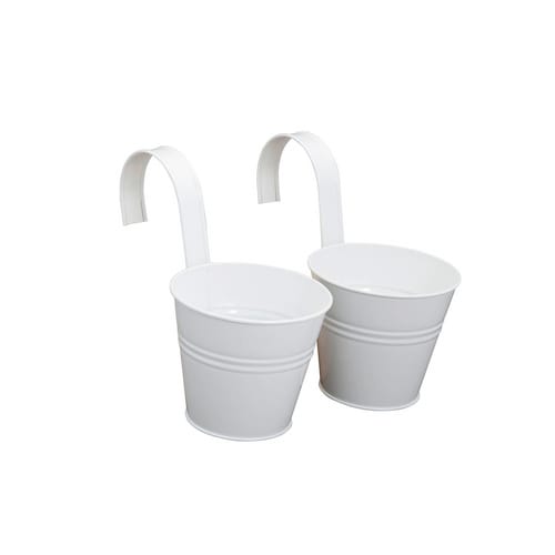 SIENA GARDEN Pflanzgefäß »Basic«, Stahlblech, witterungsbeständig - weiss