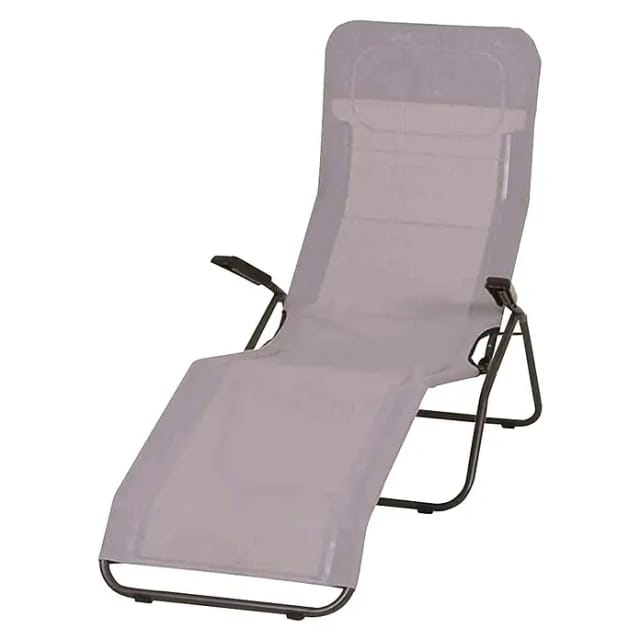 SIENA GARDEN Sonnenliege »Anco«, LxBxH: 144 x 72,5 x 103,5 cm, Stahl - grau