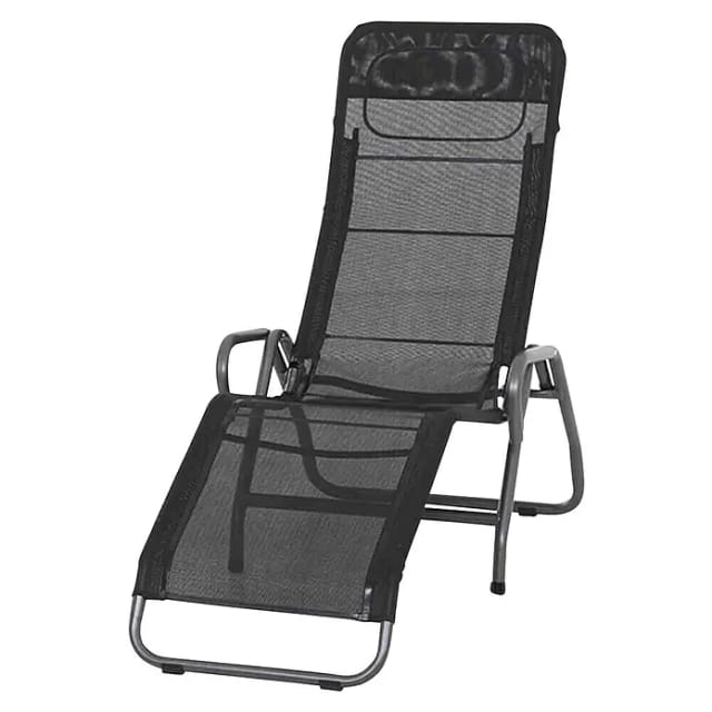 SIENA GARDEN Sonnenliege »Bito«, LxBxH: 139 x 72 x 118 cm, Stahl - schwarz