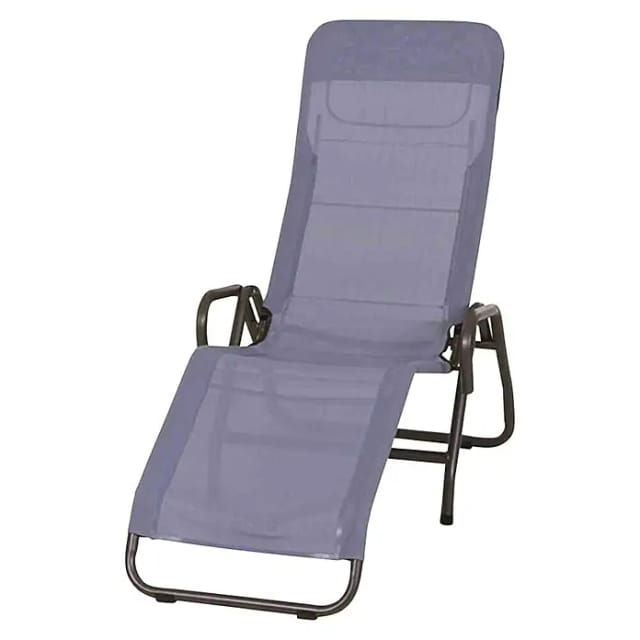 SIENA GARDEN Sonnenliege »Bito«, LxBxH: 139 x 72 x 118 cm, Stahl - blau