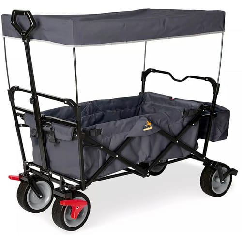 Pinolino Bollerwagen, mit Bremse, anthrazit - schwarz