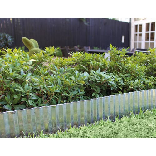 SIENA GARDEN Rasenkante, Länge: 6 m, Stahl, verzinkt - grau