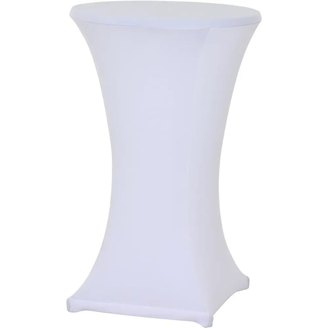 GARDAMO Stehtischhusse, Rund, Polyester - weiss