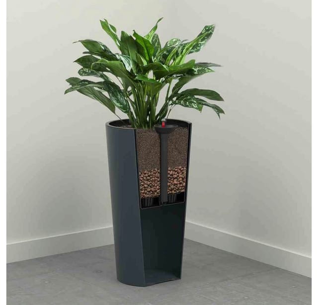 SIENA GARDEN Pflanzgefäß »Locon«, Ø: 25 cm, Kunststoff - weiss