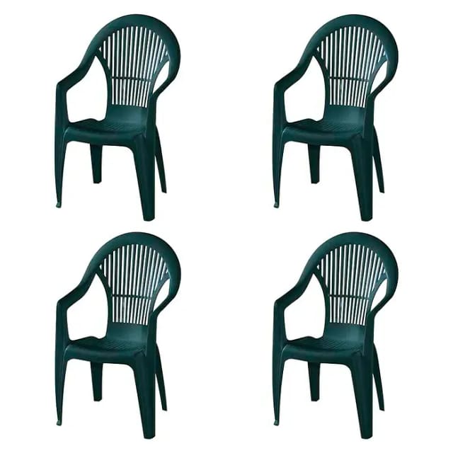 PROGARDEN Gartenmöbelset »Vega«, 4er-Set, Kunststoff - gruen