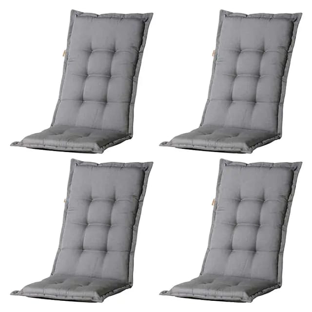 MADISON Gartenmöbelauflage, LxBxH: 123x50x8 cm, Baumwolle/Polyester - grau