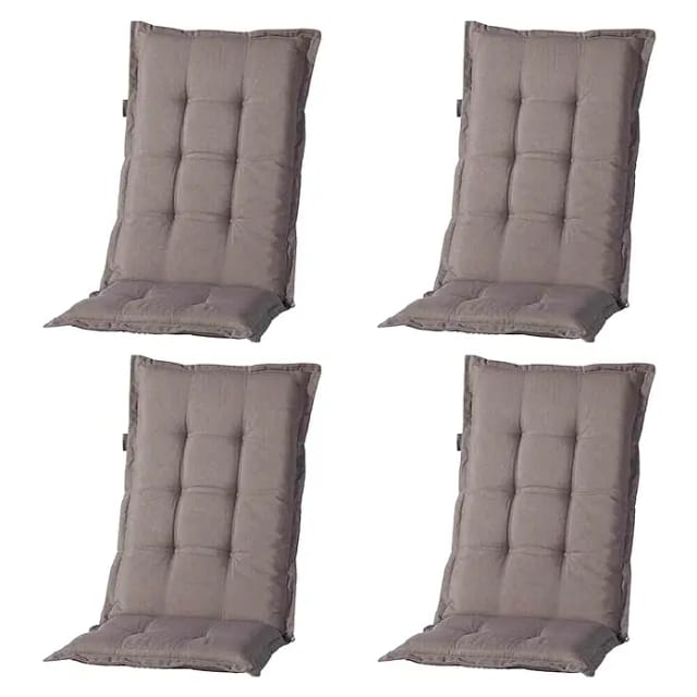 MADISON Gartenmöbelauflage, LxBxH: 123x50x8 cm, Baumwolle/Polyester - braun