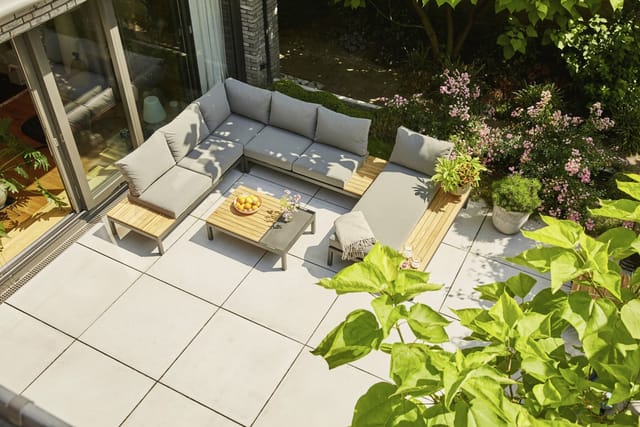 SIENA GARDEN Loungeset »Alvida«, 5er-Set, Aluminium - grau