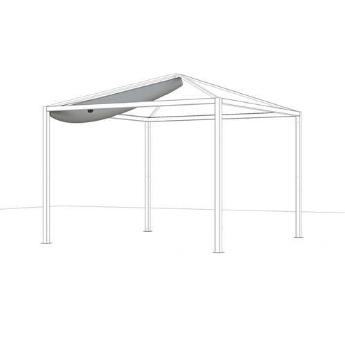 SIENA GARDEN Schutzhülle, für Schattenmanufaktur Comuna, Polyester, LxBxH: 300 x 27 x 30 cm, grau