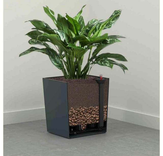SIENA GARDEN Pflanzgefäß »Biron«, Ø: 25 cm, Kunststoff - weiss