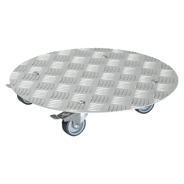 WAGNER Pflanzenroller »Alaska«, Ø: 380 mm, Riffelblech - silberfarben
