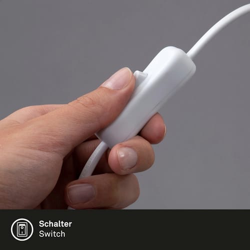 BRILONER Tischleuchte »KAGO«, ØxH: 17,5 x 25,6 cm, 25 W, Metall - weiss