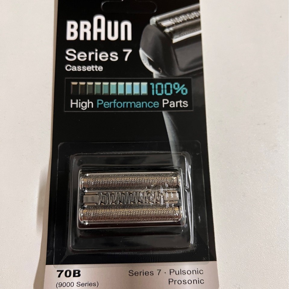 Braun 70b Ersatzscherköpfe, Kompatibel Mit Den Elektrorasierern Braun Series 7, Series 9000, Pulsonic Und Prosonic, Original-scherfolien Und Scherköpfe Als Ersatzteile.