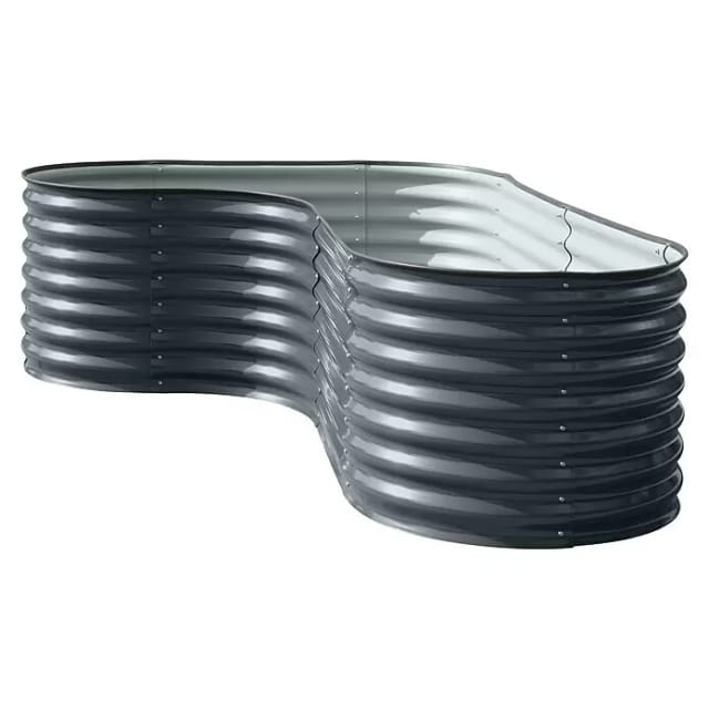 FLORAWORLD Hochbeet, anthrazit , BxH: 160 x 82 cm, 1900 l - schwarz