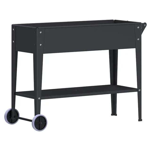 FLORAWORLD Hochbeet, anthrazit matt, BxH: 41 x 80 cm, 68 l - schwarz