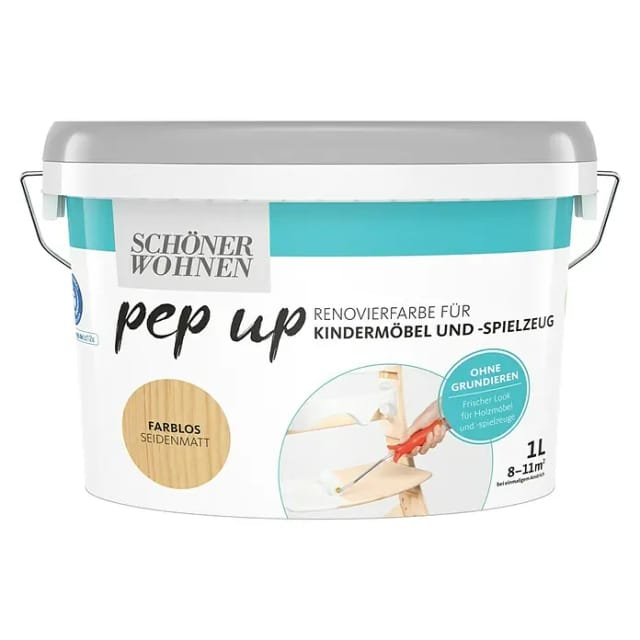 SCHÖNER WOHNEN FARBE Möbellack, 1 l, farblos, seidenmatt - transparent
