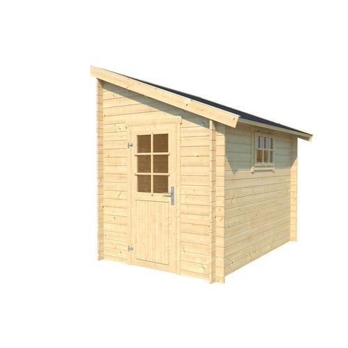 LASITA MAJA Gartenhaus »Jura 2«, Holz, BxHxT: 214,6 x 267,9 x 295 cm (Außenmaße inkl. Dachüberstand) - beige