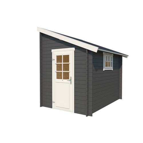 LASITA MAJA Gartenhaus »Jura 2«, Holz, BxHxT: 214,6 x 267,9 x 295 cm (Außenmaße inkl. Dachüberstand) - grau