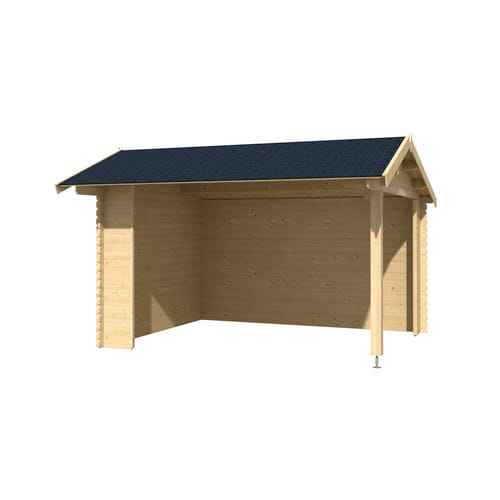 LASITA MAJA Gartenhaus »Kirian 300«, Holz, BxHxT: 420 x 273,6 x 389,4 cm (Außenmaße inkl. Dachüberstand) - braun