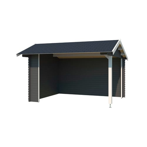 LASITA MAJA Gartenhaus »Kirian 300«, Holz, BxHxT: 420 x 273,6 x 389,4 cm (Außenmaße inkl. Dachüberstand) - grau