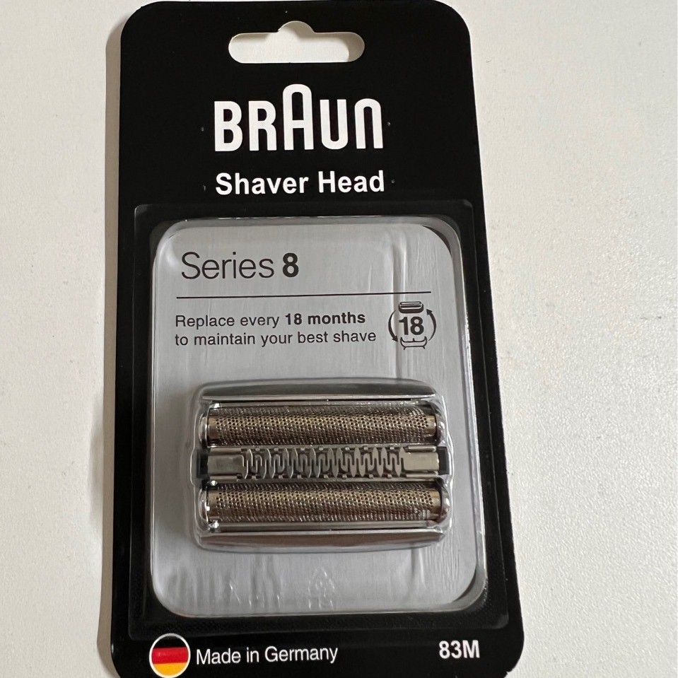 Braun 83m Ersatzscherköpfe, Kompatibel Mit Den Braun Series 8 Elektrorasierern 8370cc Und 8390cc, Original-scherfolie Und Scherkopf-ersatzteile, Hergestellt In Deutschland.