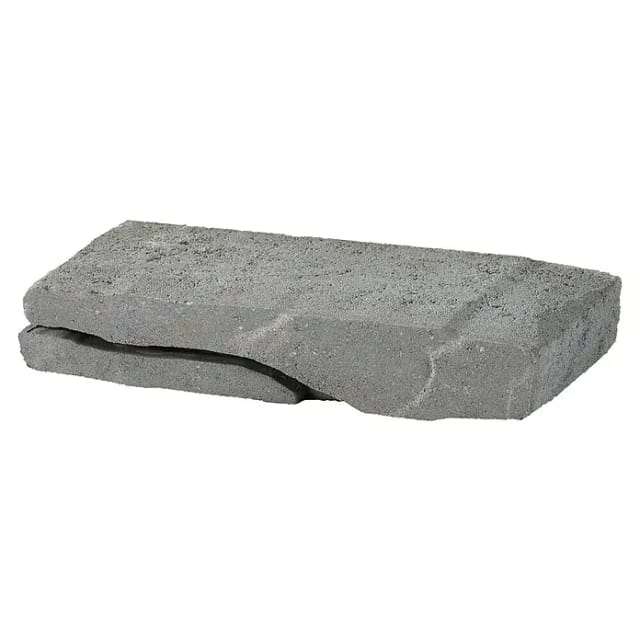 Mr. GARDENER Mauerstein, BxHxL: 17,7 x 7,7 x 40 cm, anthrazit, Beton - grau