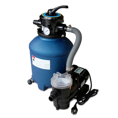 KARIBU Poolfilteranlage, blau/schwarz, Höhe: 86 cm