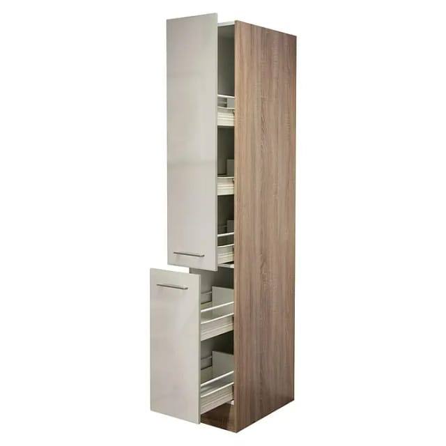 Flex-Well Apothekerschrank »Nepal«, kaschmir glänzend, Spanplatte melaminbeschichtet - beige