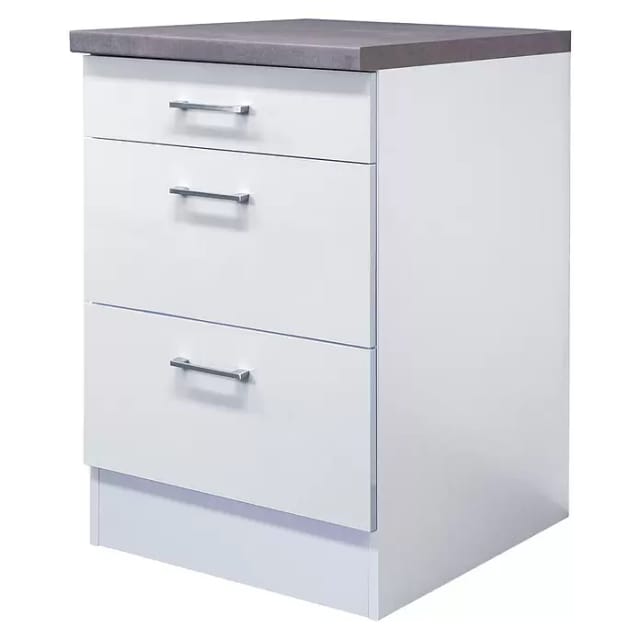 Flex-Well Auszugsunterschrank »Lucca«, weiß, melaminbeschichtete Spanplatte - weiss