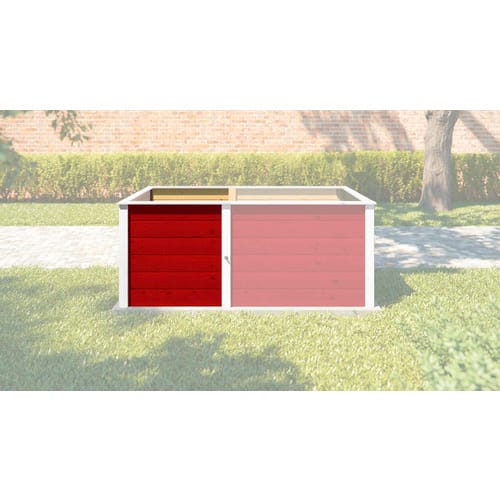 WEKA Ergänzungs-Set, für Hochbeete, BxH: 67 x 69 cm, Holz - rot
