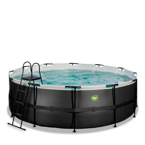 EXIT Toys Pool »Black Leather Pools«, Ø: 447 cm, 14758 l, schwarz