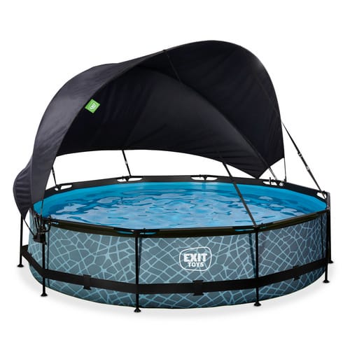 EXIT Toys Pool »Stone Pools«, Ø: 380 cm, 6125 l, grau