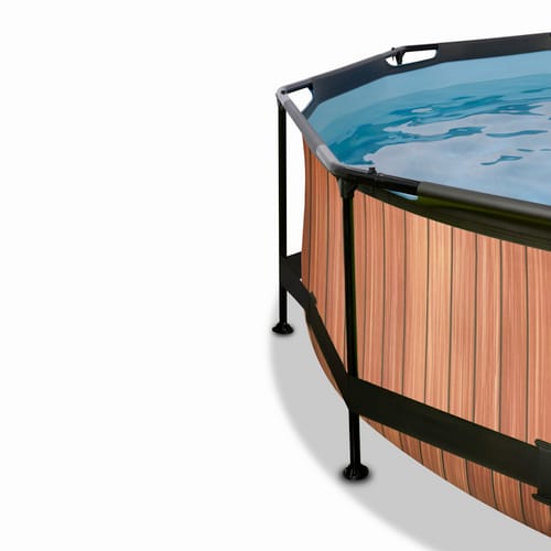 EXIT Toys Pool »Wood Pools«, Ø: 380 cm, 6125 l, braun