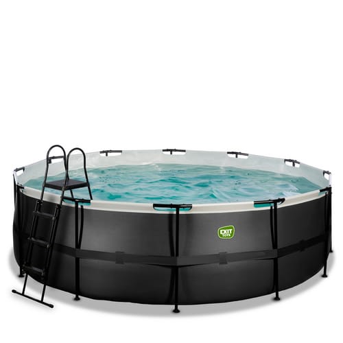 EXIT Toys Pool »Black Leather Pools«, Ø: 450 cm, 15233 l, schwarz