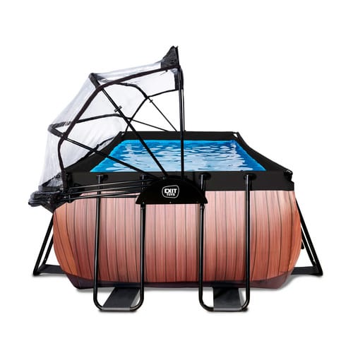 EXIT Toys Pool »Wood Pools«, Breite: 320 cm, 12600 l, braun