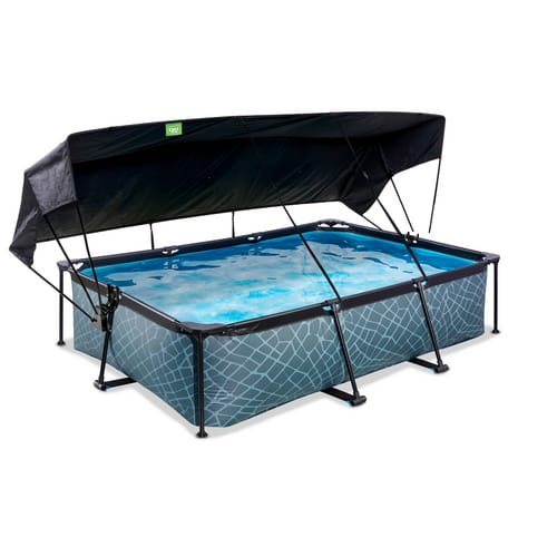 EXIT Toys Pool »Stone Pools«, Breite: 251 cm, 3700 l, grau