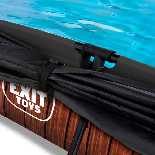 EXIT Toys Pool »Wood Pools«, Breite: 251 cm, 3700 l, braun