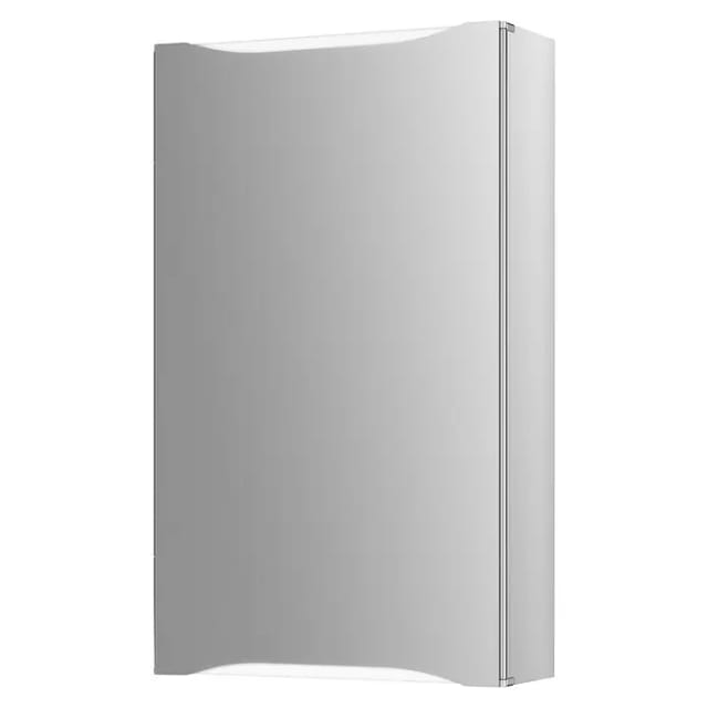JOKEY Spiegelschrank, BxHxT: 44,6 x 73,5 x 16,8 cm, transparent/weiß - weiss