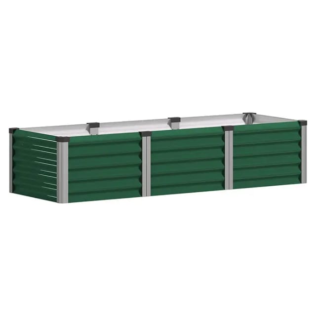 VITAVIA Hochbeet »In&Out«, BxHxL: 65 x 40,3 x 185 cm, Zincalume/Aluminium - gruen