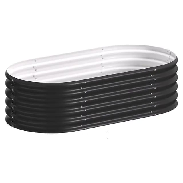 VITAVIA Hochbeet »Terra 401«, BxHxL: 82,1 x 40,1 x 162,1 cm, Zincalume® - schwarz