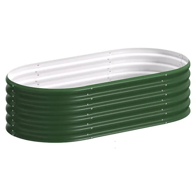 VITAVIA Hochbeet »Terra 401«, BxHxL: 82,1 x 40,1 x 162,1 cm, Zincalume® - gruen