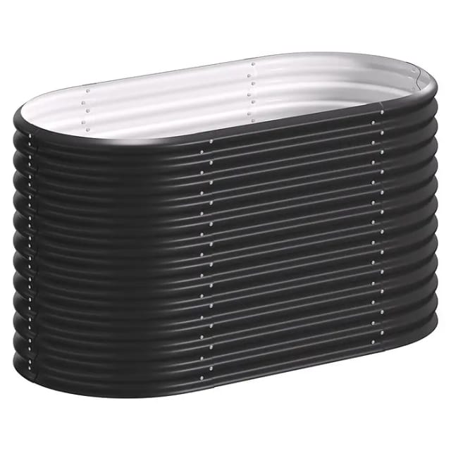 VITAVIA Hochbeet »Terra 858«, BxHxL: 82,1 x 85,8 x 162,1 cm, Zincalume® - schwarz