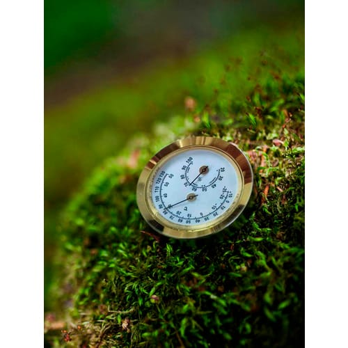 PERGART Hygrometer, Messing/Stahl - goldfarben
