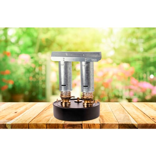 VITAVIA Paraffinheizung »LIT Fire«, Stahl, 600 W - silberfarben