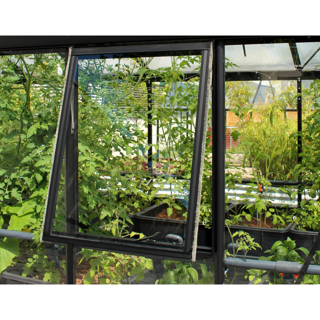 VITAVIA Gewächshaus-Zubehör, Aluminium/ESG Hartglas, BxL: 55,4 x 87,6 cm - schwarz
