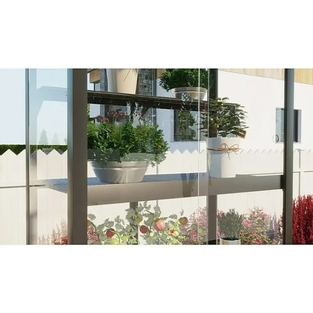 VITAVIA Regal, BxL: 78,9 x 40,3 cm, Aluminium - grau