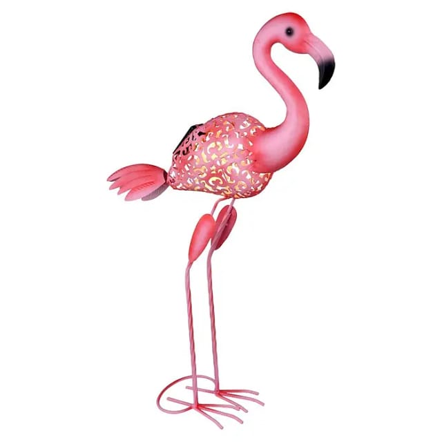 GLOBO LIGHTING Solarleuchte »Flamingo«, HxB: 74 x 16 cm, LED, pink - rosa