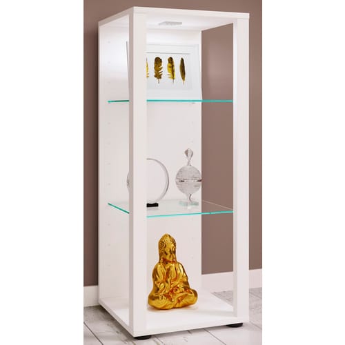 VCM Standvitrine »Glasol«, BxHxL: 35 x 90 x 35 cm - weiss